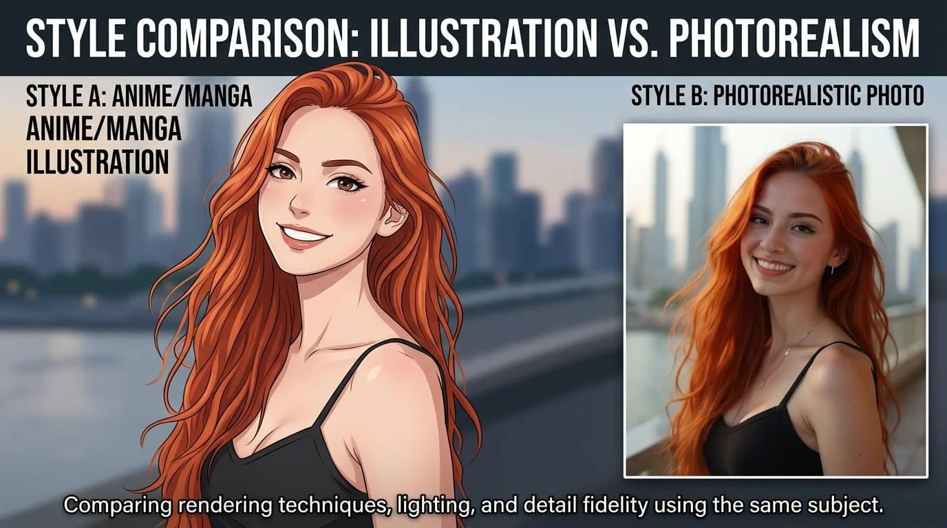Hentai vs foto realista — Segredos da Lola