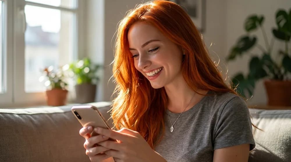 Mão segurando aplicativo de relacionamento em ambiente moderno