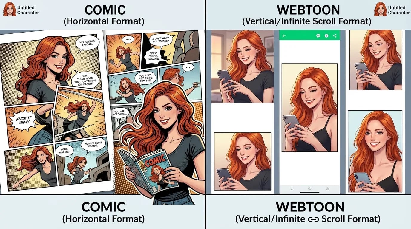 Quadrinho vs webtoon — Segredos da Lola