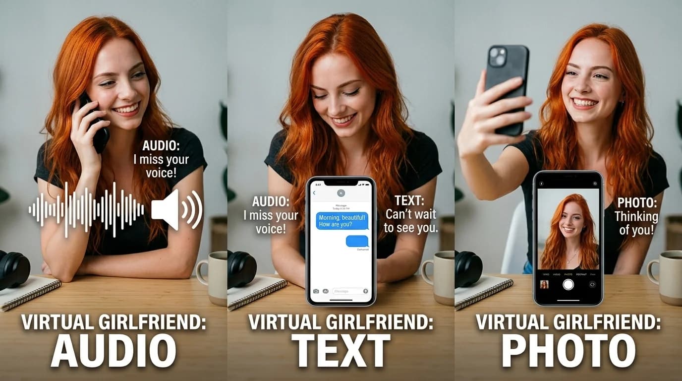 Áudio vs texto vs foto — Segredos da Lola