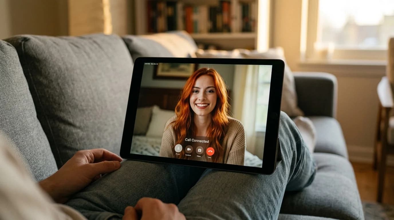 Namorada virtual no tablet — Segredos da Lola