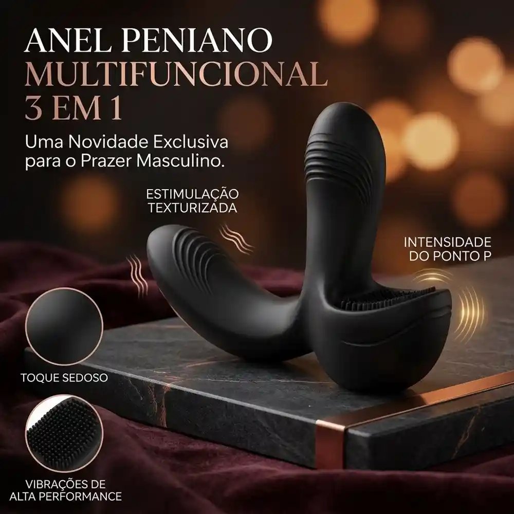 Anel Estimulador Íntimo Vibratório em Silicone