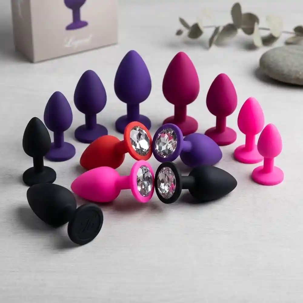 Plug Íntimo de Silicone com Joia